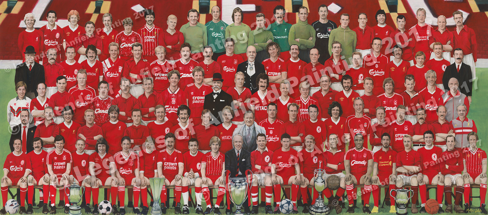 The complete Legends of Anfield painting