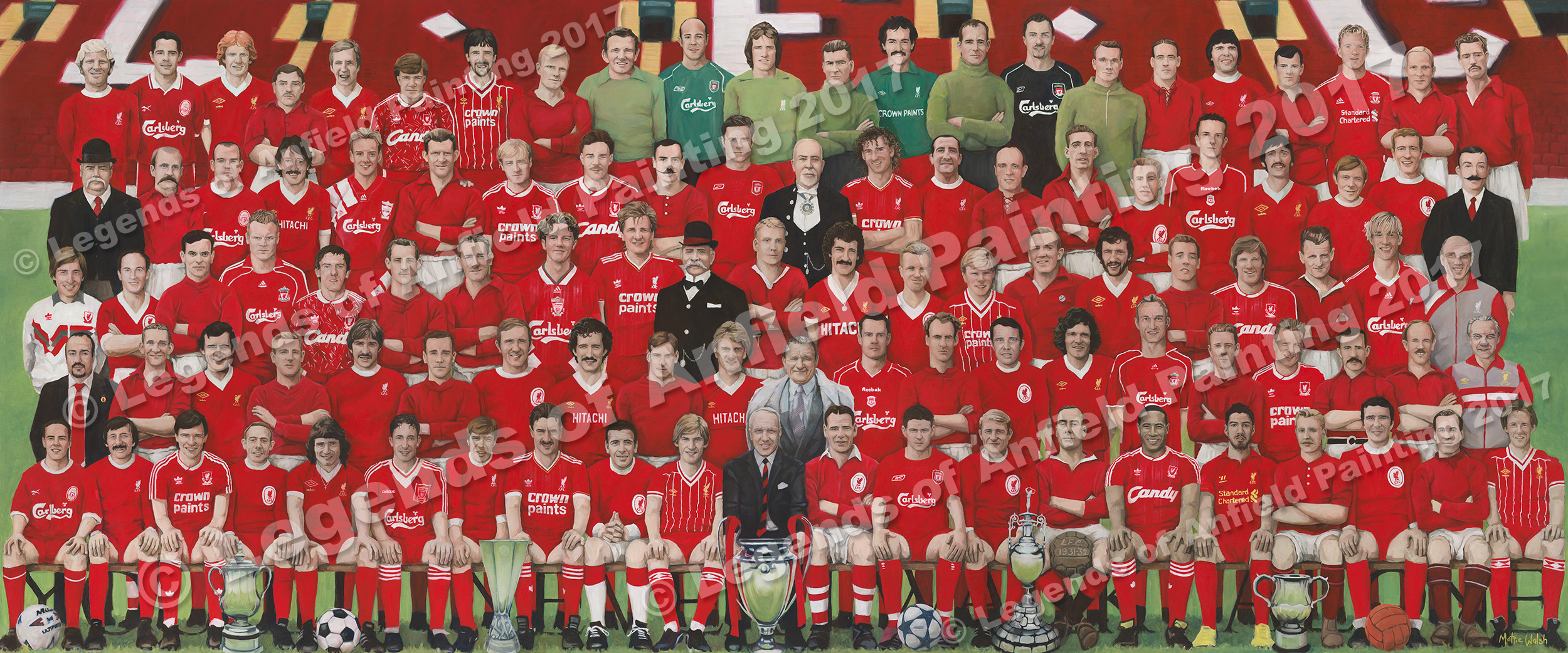 The complete Legends of Anfield painting